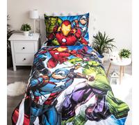 Avengers marvel Set Letto Singolo Copripiumino Federa 100% cotone Super eroi ma
