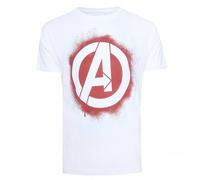 AVENGERS Marvel Stencil Logo Uomo T-shirt FAMTS954WHT bianco S
