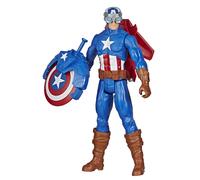 Avengers Marvel Titan Hero Series Blast Gear Captain America, 12-Inch Toy, with
