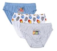 Avengers, set di 3 slips, ragazzo, blu, 6-8 Anni