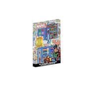 Avengers - Set di cancelleria colorata per bambini con pennarelli, matite colorate e accessori Marvel per disegnare, dipingere e stimolare la creatività dei bambini, scatola Avengers, Scatola Avengers