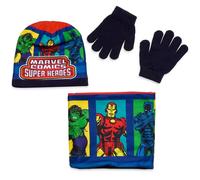 Avengers set invernale cappello, guanti e scaldacollo Marvel Super Heroes TU Blu