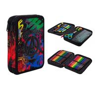 Avengers Supereroi Astuccio Grande Doppia Zip Con Accessori - 38pezzi