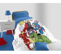 Avengers,Trapunta Singola Disney Marvel, Piumone Invernale 170x260, In Microfibra