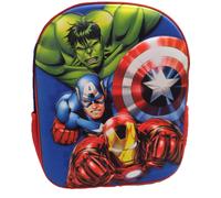 AVENGERS ZAINO 3D ASILO TEMPO LIBERO HULK CAPITAN AMERICA FLASH SUPEREROI