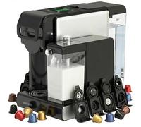 avenido Macchina da caffè, macchina espresso multicapsula con montalatte, potenza 2850 W, pressione 19 bar e 7 adattatori, acciaio inox