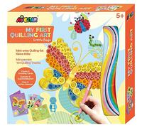 Avenir 6301744 - Set di Quilling, Motivo: Farfalla, Set Creativo per Bambini, con Carta e Strumenti