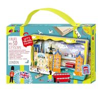Avenir 6305075-Set fai da te in miniatura con città in 3D, Londra, puzzle in legno, regalo decorativo per adulti e bambini dai 6 anni in su, 6305075