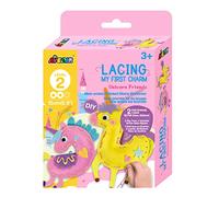 Avenir | My First Lacing | Charm Unicorn Friends | Primo cucito per bambini dai 3 anni in su | Sviluppa abilità di cucito e cucitura