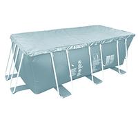 AVENLI 17243-1V01 Copertura Piscine Rettangolari con Struttura, 384 x 181 x 10 cm, Grigio
