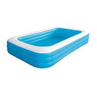Avenli Fun Piscina Gonfiabile Rettangolare 3 Anelli, Blu, 305 x 183 x 56 cm