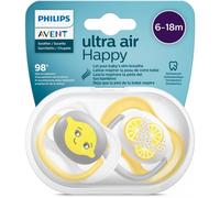 Philips Avent Succhietto Ultra Air Neutro 2 Pezzi 6-18 Mesi