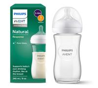 Avent Biberon Natural Response in vetro Biberon da 240 ml senza BPA per neonati