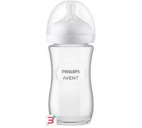 AVENT BIBERON NATURAL RESPONSE IN VETRO DA 240ML TETTARELLA FLUSSO 3