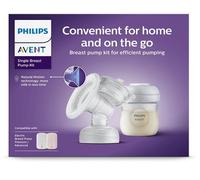Philips Avent Single Breast Pump Kit, senza gruppo motore, semplice da pulire e assemblare, 1 biberon, 1 dischetto sigillante e 1 ghiera per la conservazione del latte, modello SCF337/01