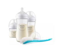 Philips Avent Set biberon e spazzola SCD837/12 Natural Response Basic