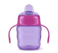 AVENT Philips Silicone Classic Beccuccio Tazza con Manico | Rosa/Viola | 200