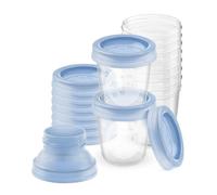 Avent SCF618/10 Set Vasetti per Conservare il Latte Materno e le Pappe 10 pezzi