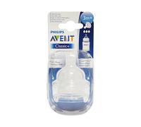 Avent Tettarella Classic foro flusso Medio 3m+ 2 Tettarelle