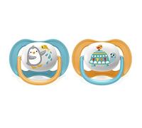 Avent Ciucciotti Ultra Air Animals 6-18 mesi Pinguino & Tartaruga x2