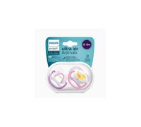 Avent ultra air animals succhietto penguin/bird femmina 0-6 mesi 2 pezzi