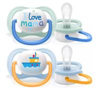 Avent ultra air succhietto mama/boat maschio 0-6 mesi 2 pezzi