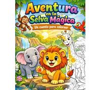 Aventura en la Selva Mágica: Un cuento para colorear