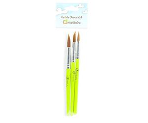 Avenue Mandarine 52531O Set d 3 pennelli con punta rotonda