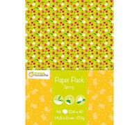 Avenue Mandarine CC040C Risma carta Paper Pack di 96 pagine stampate 14.8x21 cm 170g (24 motivi diversi x 4), Natale