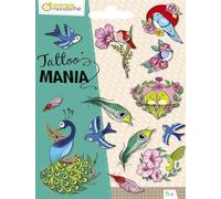 Avenue Mandarine CC055C - Un sacchetto Tattoo' Mania che include 1 foglio di tatuaggi 12,8X9 cm, Uccelli
