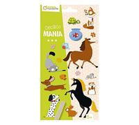 Avenue Mandarine CC063C - Sacchetto di decalcomanie per bambini -Animali Domestici - che include 2 fogli di decalcomanie e 1 bastoncino di legno - Decalcomania