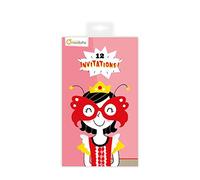 Avenue Mandarine CO144O Carnet di 12 inviti 17x10 cm con talloncino per la risposta Tema: Principesse