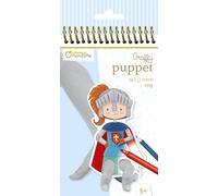 Avenue Mandarine Quaderno Graffy Puppe – 24 marionette pretagliate 12x12cm 250g draghi/cavalieri