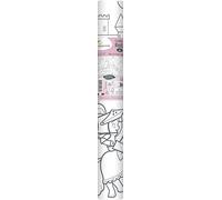 Avenue Mandarine GY080C - Un rotolo 5mx35cm Graffy Roll composto da un poster 90 g prestampato d'un disegno da 50 cm ripetuto 10 volte, Principesse e Cavalieri