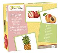 AVENUE MANDARINE JE509C- Gioco per bambini tessere con immagini Frutti - Riconoscere la frutta e imparare le lingue - 24 tessere multilingue - Traduzione in 10 lingue - dai 2 Anni