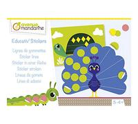 Avenue Mandarine KC101C Cofanetto creativo Educativ' Stickers, gioco educativo con adesivi colorati, Linee di adesivi