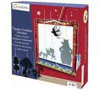 Avenue Mandarine KC036C - Scatola creativa teatro delle ombre cinesi che comprende un teatro da assemblare 25x18x26 cm, 28 personaggi, 28 bastoncini e un LED (pile non incluse) + Istruzioni