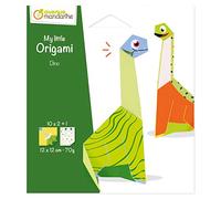 AVENUE MANDARINE - OR517C -Dinosauro - Busta My little origami - Kit introduttivo all'origami - 20 fogli 12x12 cm 70g con modello Origami incluso