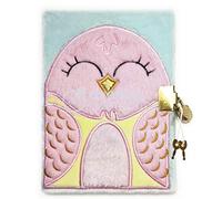 Avenue Mandarine-Un Journal Intime Fourrure 240 Pages lignées 12,5x17 cm avec fermeture cadenas, Oiseau Consumabili, Stampa Animalier, Multicolore, CO210C