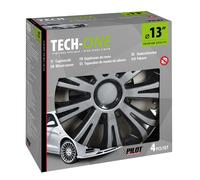 Set Kit 4 copricerchi 13'' in ABS verniciatura doppio strato Avera black