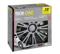 Set Kit 4 copricerchi 15'' in ABS verniciatura doppio strato Avera black
