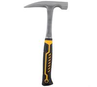 Avere Elite Geological Manico e Testa a Punta 45 Anti-Skid Rock Pick per Mining Exploration Steel Rubber Flat Hammer Visibilità Giallo (C)