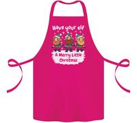 Avere il Tuo Elfo A Merry Piccolo Natale Cotone Grembiule 100% Biologico