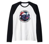 Avere Te Stesso Un Piccolo Corvo di Natale spettrale Maglia con Maniche Raglan
