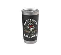 Avere Un Mental Bake Down Cowboy Raccoon Baker Cottura Amante Bicchiere termico in acciaio inox doppia parete