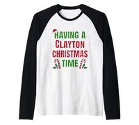 Avere Un Nome Clayton Christmas Time Family Reunion Maglia con Maniche Raglan