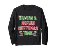 Avere Un Nome Gerald Christmas Time Family Reunion Maglia a Manica