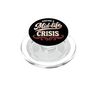 Avere una crisi di mezza vita: divertente girare vecchio di mezza età PopSockets PopGrip per MagSafe