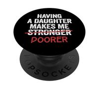 Avere una figlia mi rende più povero papà figlia padre PopSockets PopGrip Adesivo