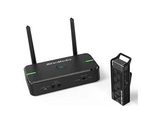 AVERMEDIA AW315S - Microfono senza fili per insegnante e formatore, con base di ricarica/conservazione, 15-20 m, anti-interferenza